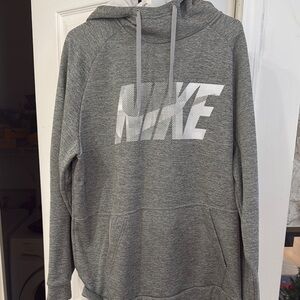 Nike Men's Gray Hoodie Sweater